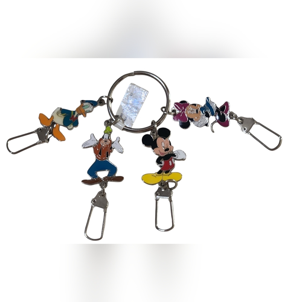 Disney Parks Mickey and Friends Dangler Keychain New with Tags